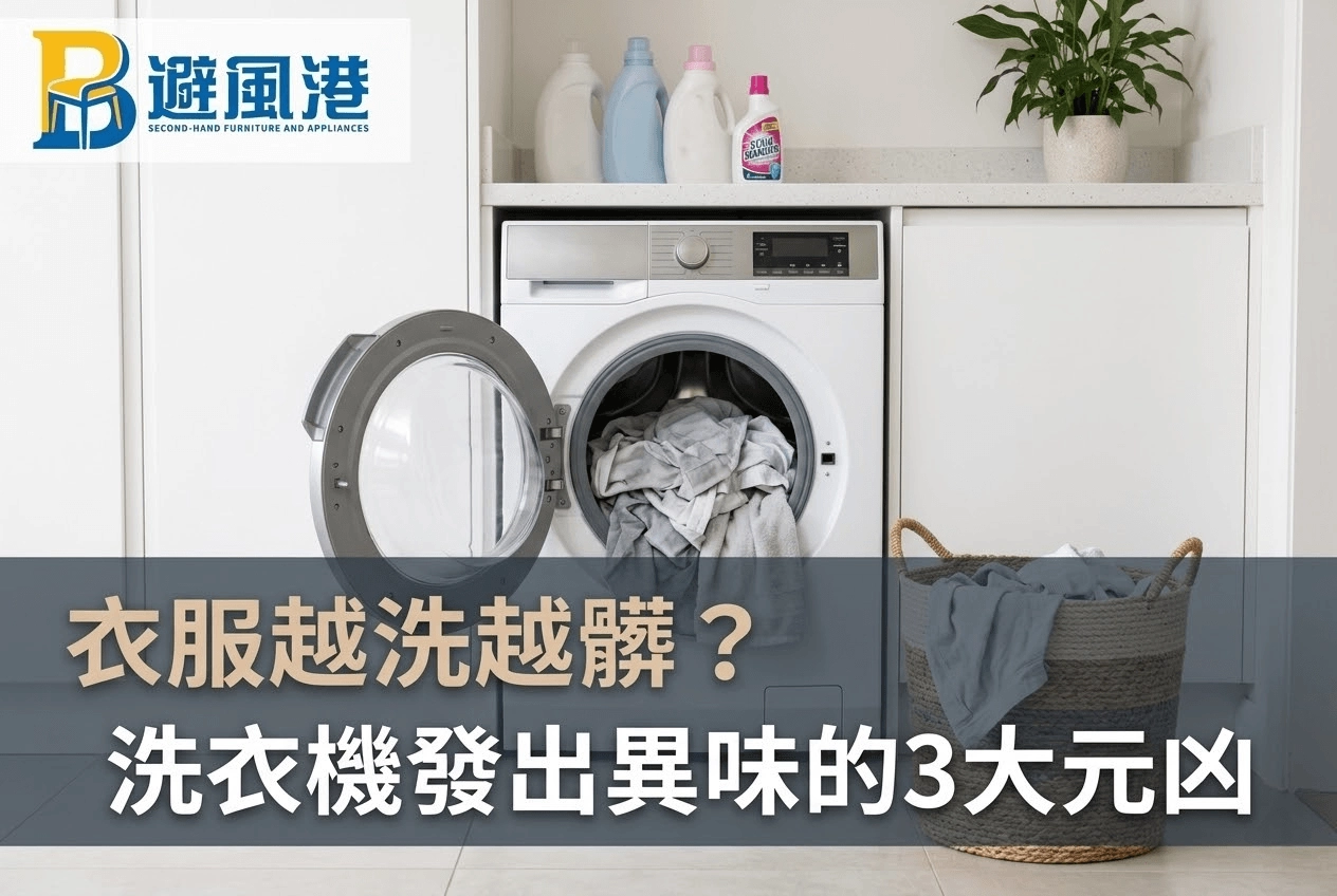 衣服越洗越髒？洗衣機發出異味的3大元凶