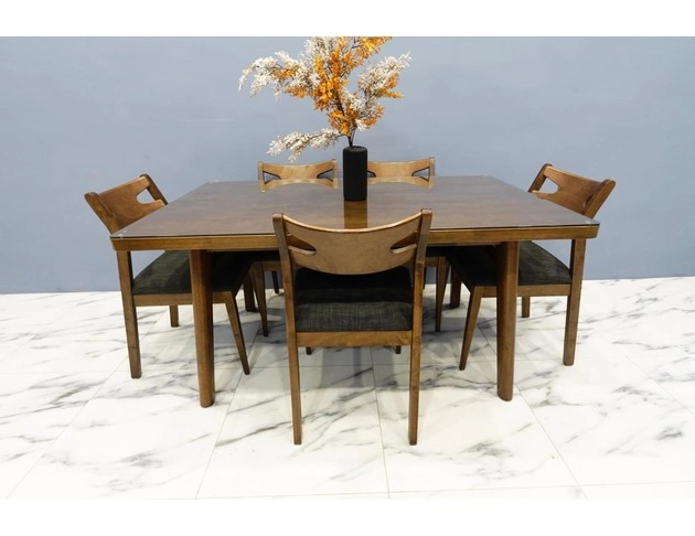 實木五人餐桌椅組