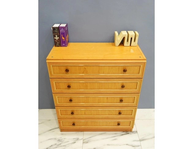 原木色五斗櫃