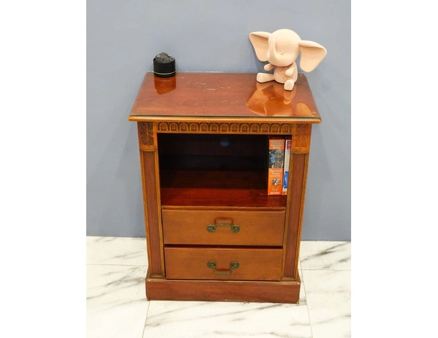 柚木色鄉村風邊櫃