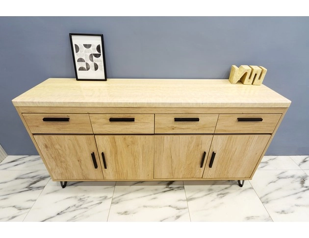 梧桐木色簡約風餐櫃