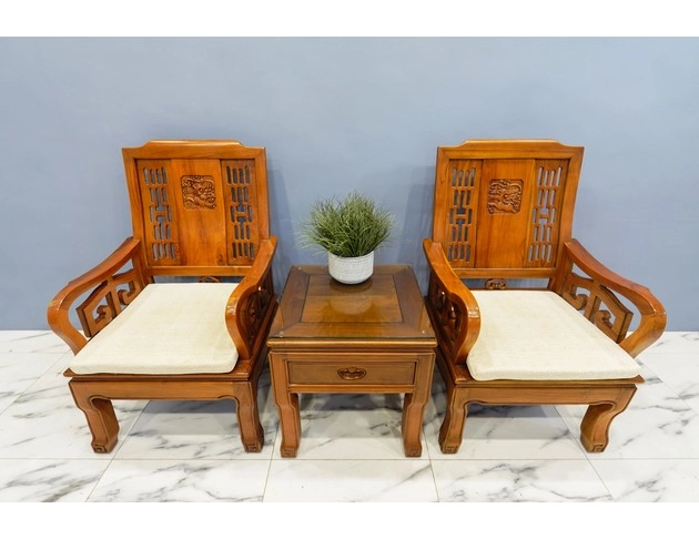 二手仿古實木桌椅組