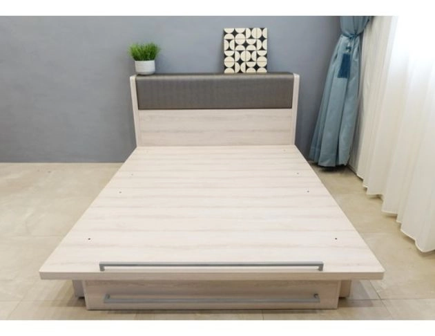 北歐淺木雙人床架