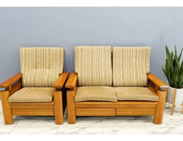 簡約風實木1+2沙發組